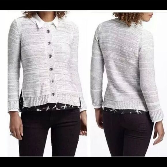 Anthropologie Field Flower Shirting Cardigan - Picture 1 of 11